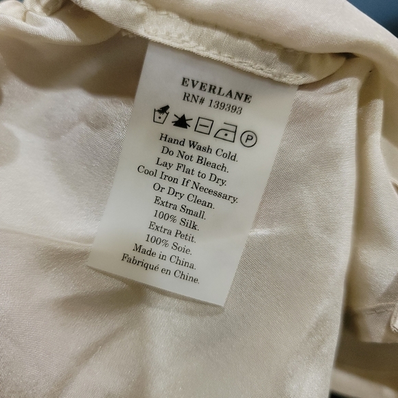 Everlane The Silk Sleep Set Champagne NWOT - Picture 10 of 10